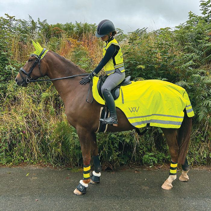 Woof Wear Horse Hi Vis Exercise Sheet Hi-Vis Waterproof-Breathable Riding Gear
