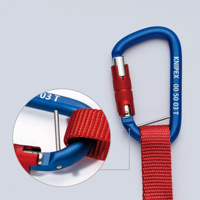 KNIPEX 00 50 12 T BK Lanyard with Carabiner for Tethered Tools