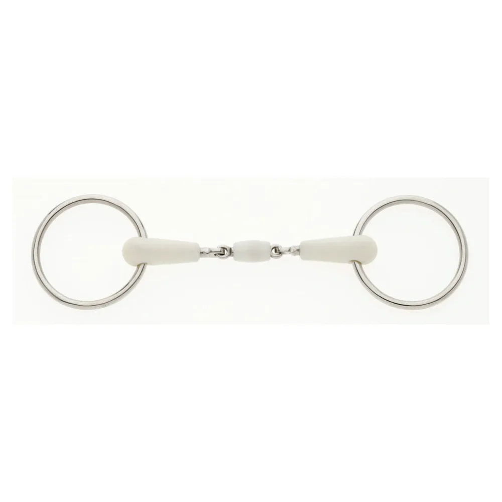 Lorina Horse Flexi Peanut Joint Loose Ring Snaffle Bridle Parts