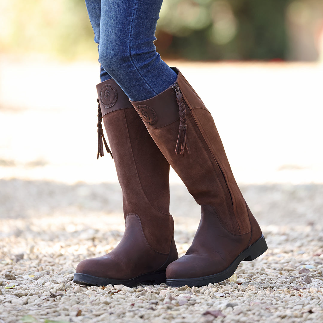 Shires Moretta Varallo Country Boots Waterproof Leather Outdoor Riding