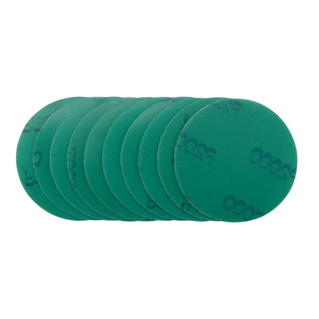 Draper Tools 75mm Wet and Dry Sanding Discs 2000 Grit Pack of 10 Hook and Loop