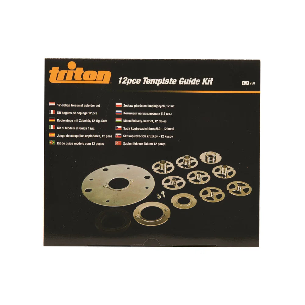 Triton 12Pce Template Guide Kit for MOF001 JOF001 TRA001 Routers