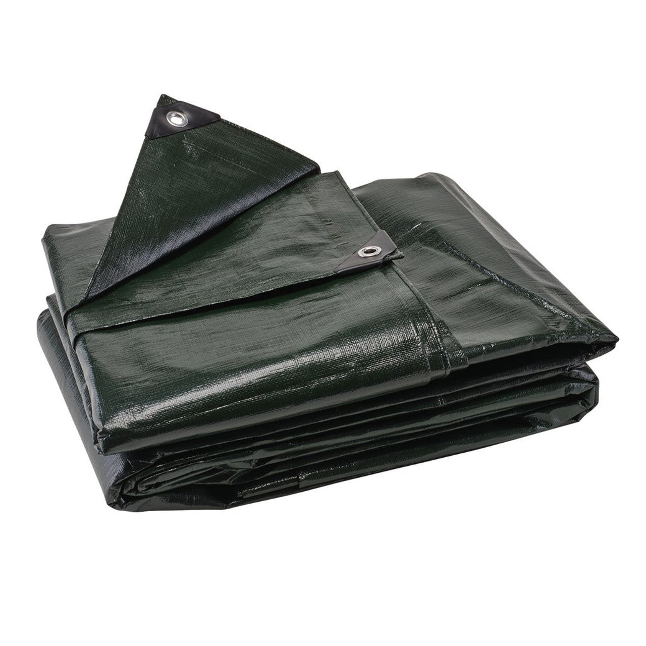 Draper Tools Heavy-Duty 4x6m Green Polyethylene Tarpaulin 200gsm Mildew Resist.