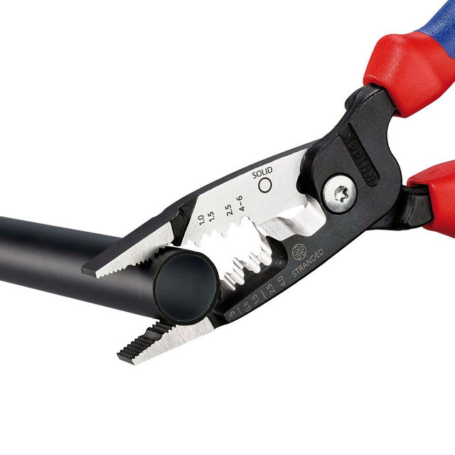 KNIPEX 13 72 200 ME Wire Stripper 200mm Multi-Component Grips Black
