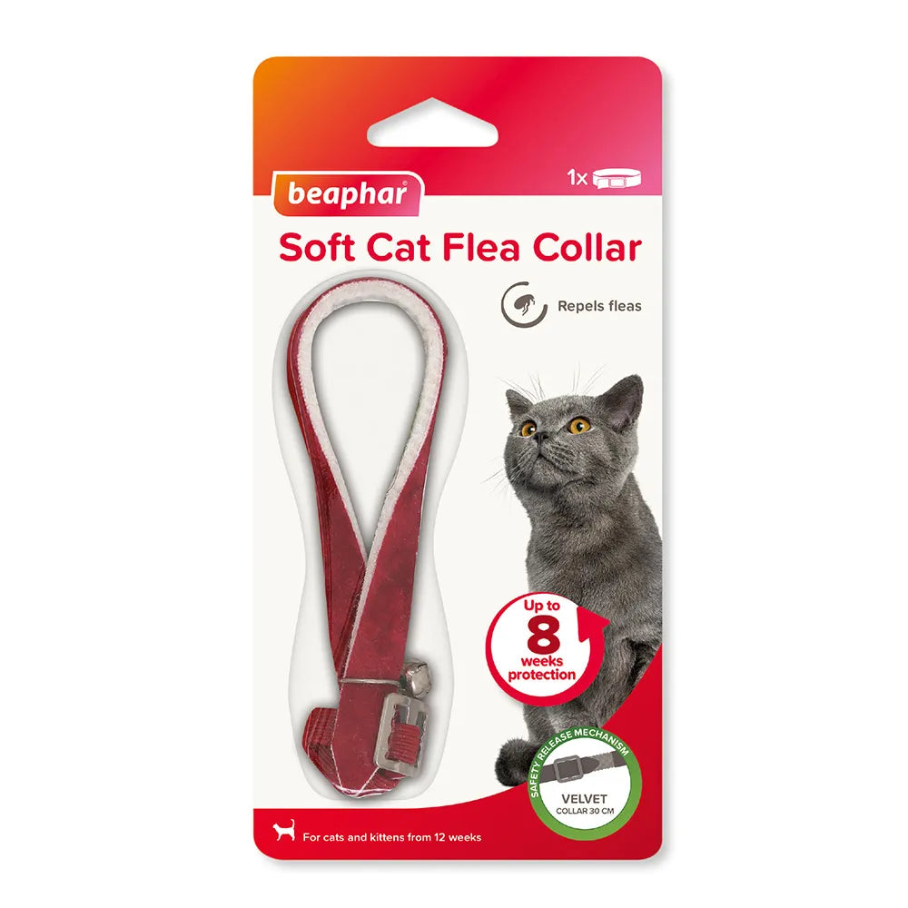 Beaphar Velvet Soft Cat Flea Collar Treatment with Natural Extracts