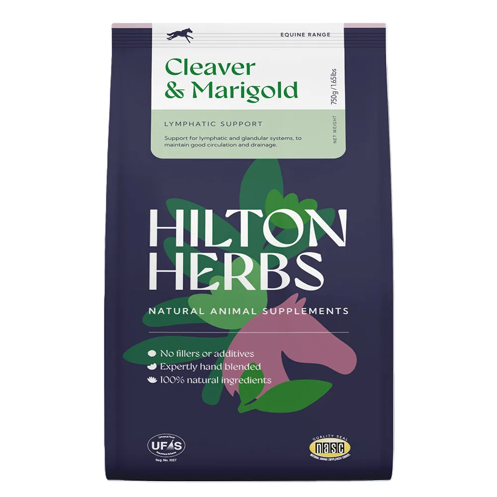 Hilton Herbs Cleavers & Marigold Herbal Supplement for Horses Lymphatic