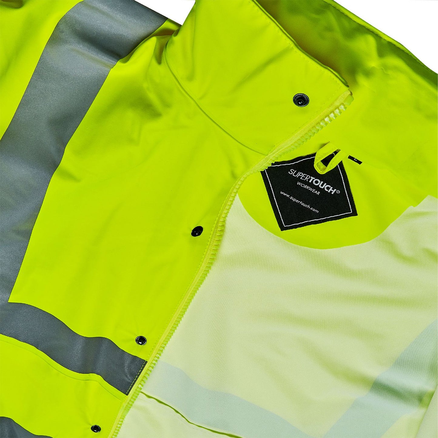 Stormflex Hi Vis Yellow PU Jacket Lightweight Waterproof Breathable Size M-XXL