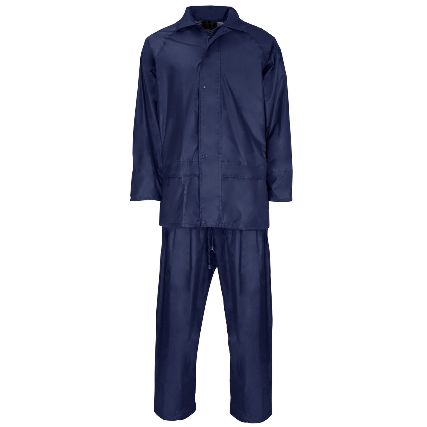 Supertouch Lightweight Polyester PVC Rainsuit Waterproof Jacket Trousers