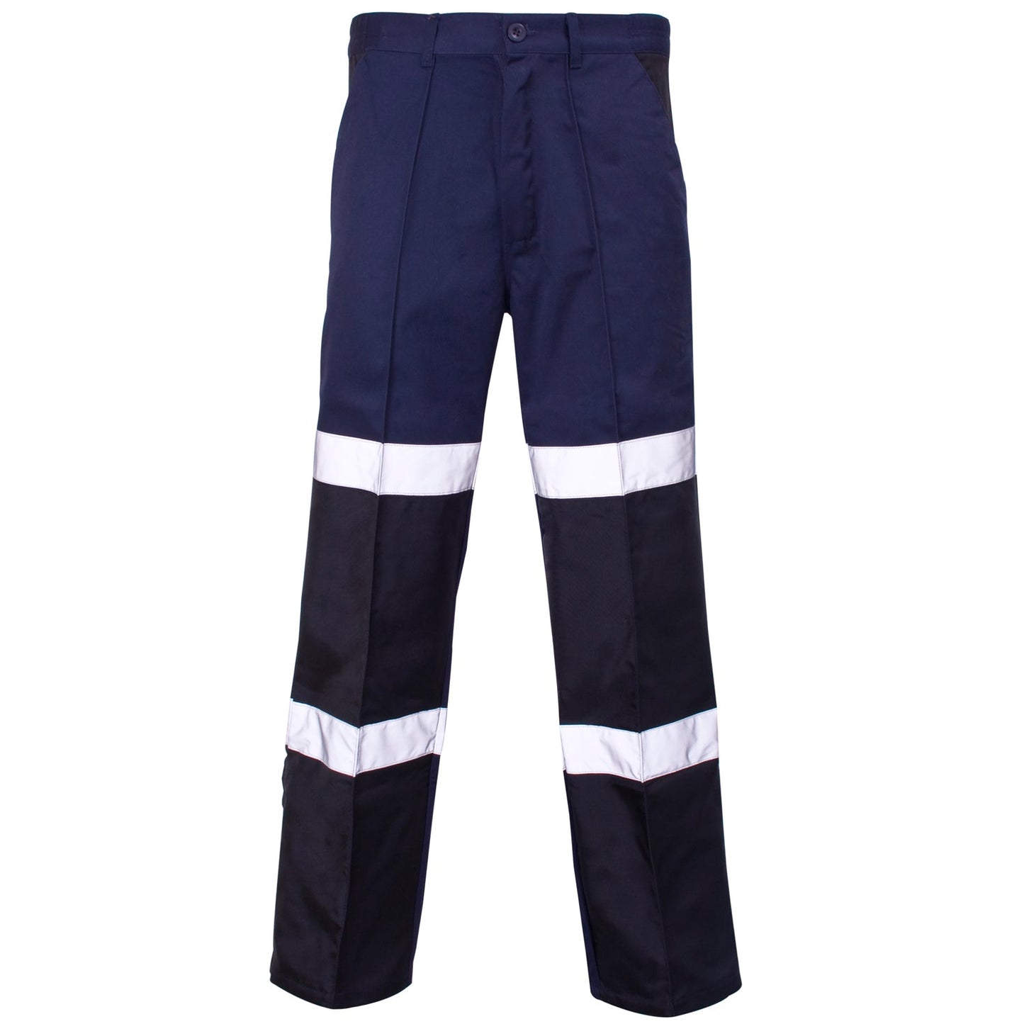 Supertouch Ballistic Trousers Long Navy Polycotton Reflective Workwear
