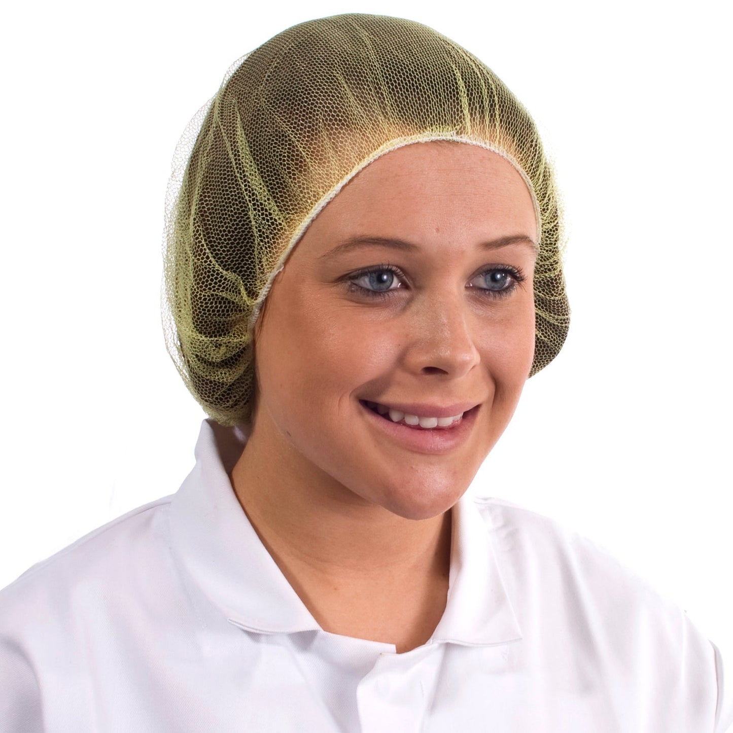 Supertouch Mesh Hairnets 100 Pack Colour-Coded Nylon Elasticated Edge