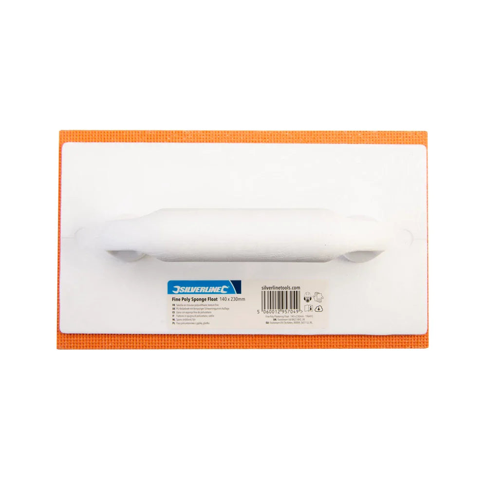 Silverline Poly Sponge Float Fine 140x230mm Lightweight for Plaster Preparation