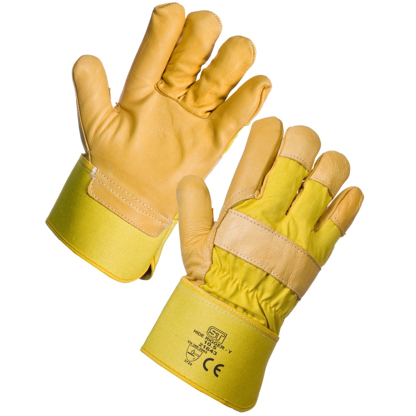 Pawa PG830 Rigger Gloves + Kevlar Stitching, Reinforced Palm & Knuckle Protect.