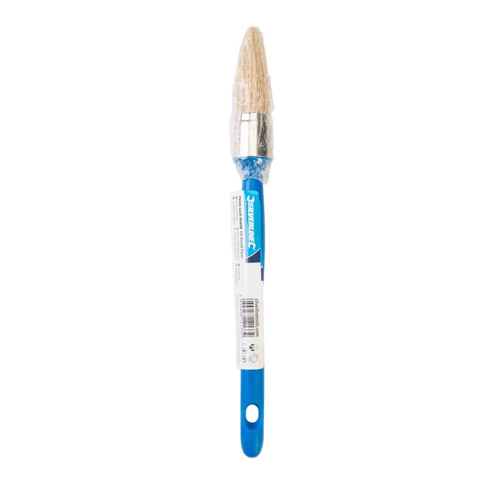 Silverline Point Sash Brush for Oil-Based Paint Edging and Cutting-In 190mm