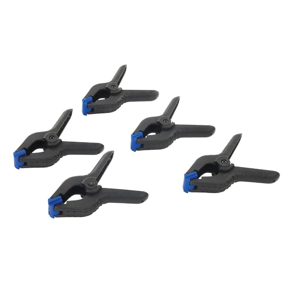 Silverline 5pk Spring Clamps 110mm Length 50mm Jaw Soft-Grip for Crafting