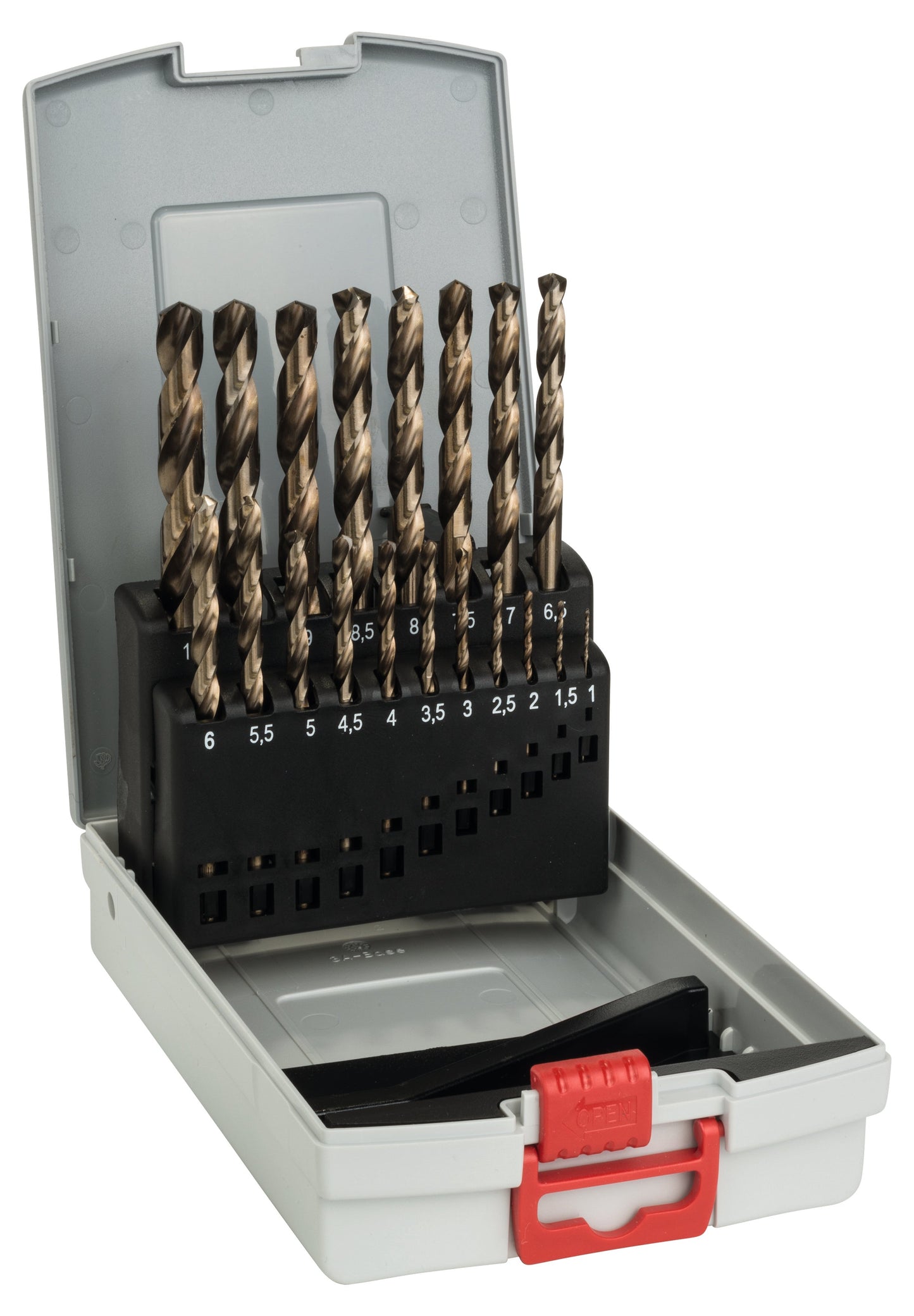 Bosch ProBox 19-Piece HSS-Co Metal Drill Bit Set 1-10mm DIN 338 Cobalt