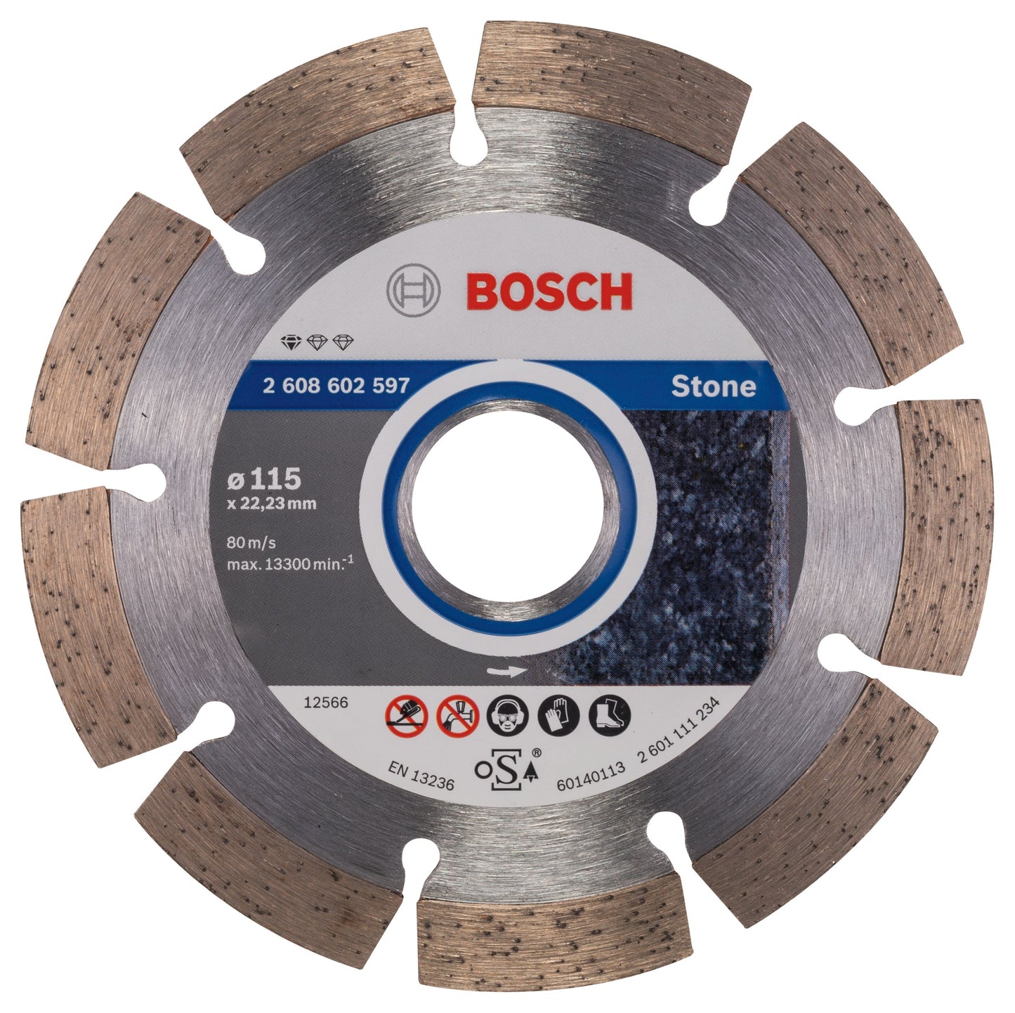 Bosch Professional Diamond Cutting Disc for Stone 115mm 22.23mm 1.6mm