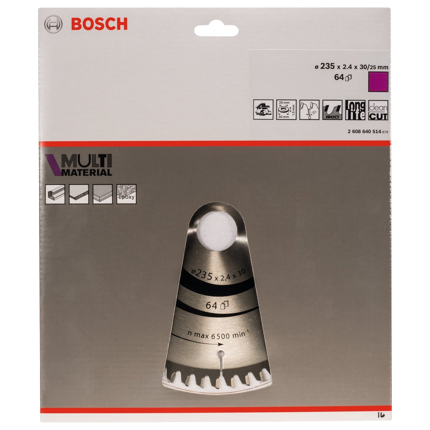 Bosch Professional 235mm Multi Material Circular Saw Blade 64 Teeth SK5