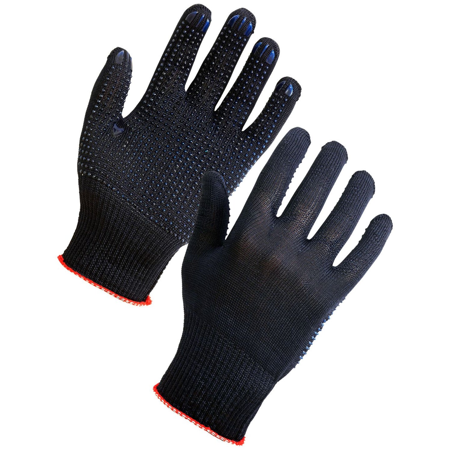 Supertouch PVC Dotted Palm Assembly Gloves Lightweight Lint-Free 12 Pairs