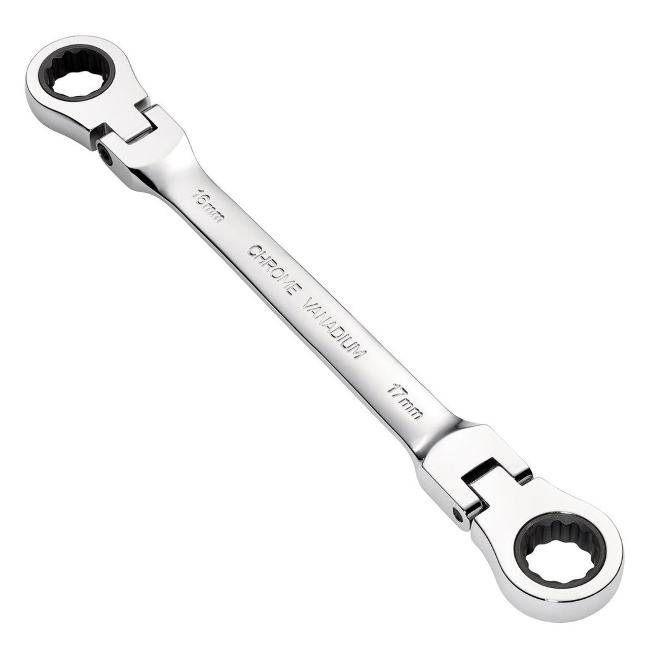 Draper HI-TORQ Metric Flexible Head Ratchet Spanner 16x17mm 90-Tooth