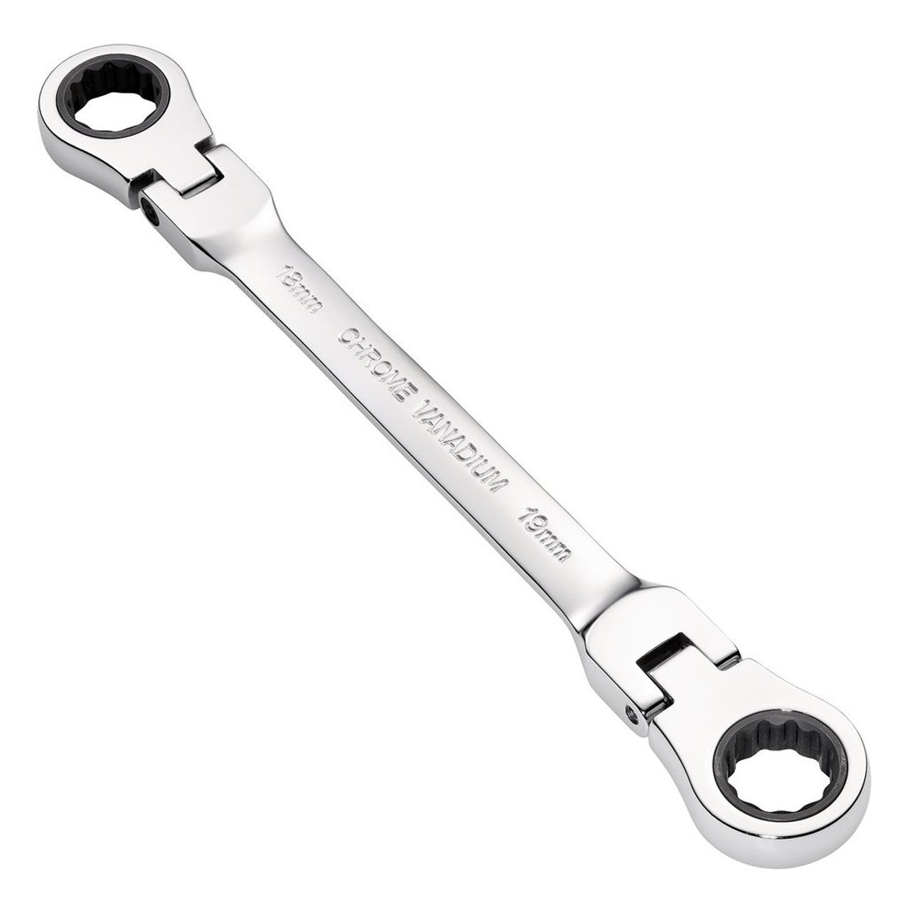 Draper HI-TORQ Metric Flexible Head Ratchet Spanner 18x19mm 90-Tooth