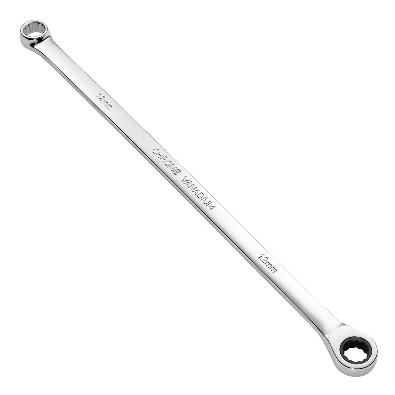 Draper HI-TORQ Metric Extra-Long Double Ring Ratchet Spanner 12mm 90-Tooth