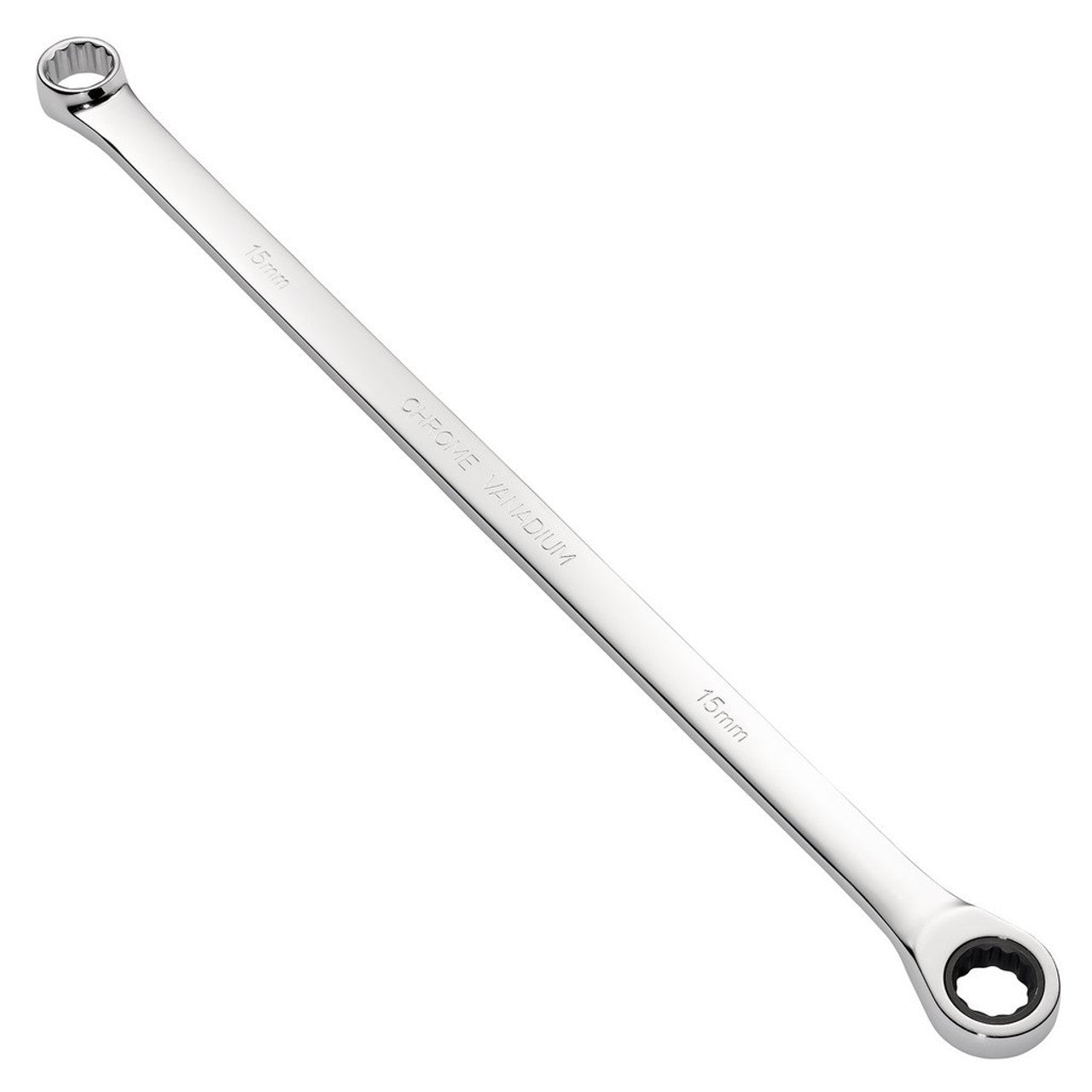 Draper HI-TORQ Metric Extra-Long Double Ring Ratchet Spanner 15mm 90-Tooth