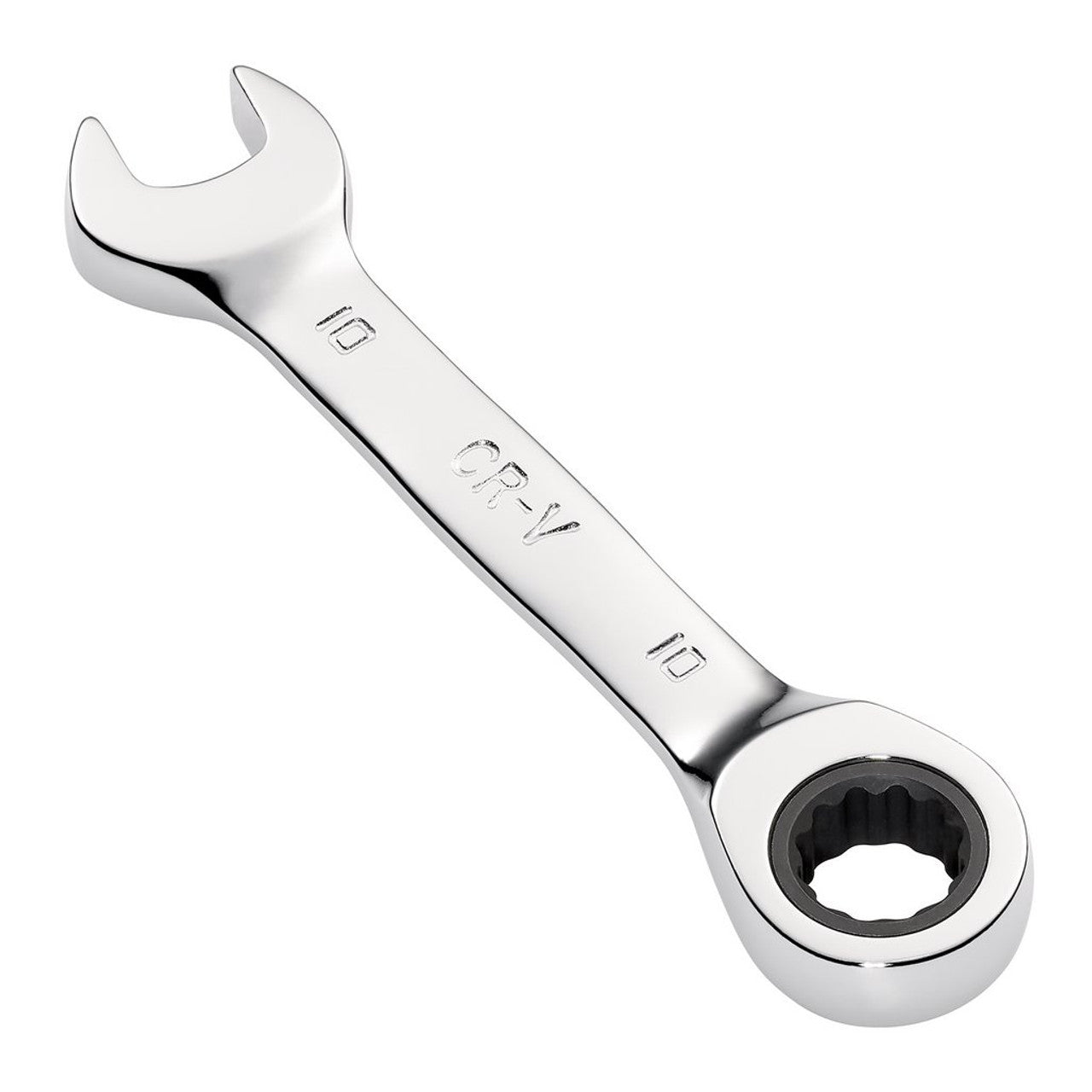Draper HI-TORQ 10mm Stubby Ratchet Combination Spanner Chrome Vanadium Steel