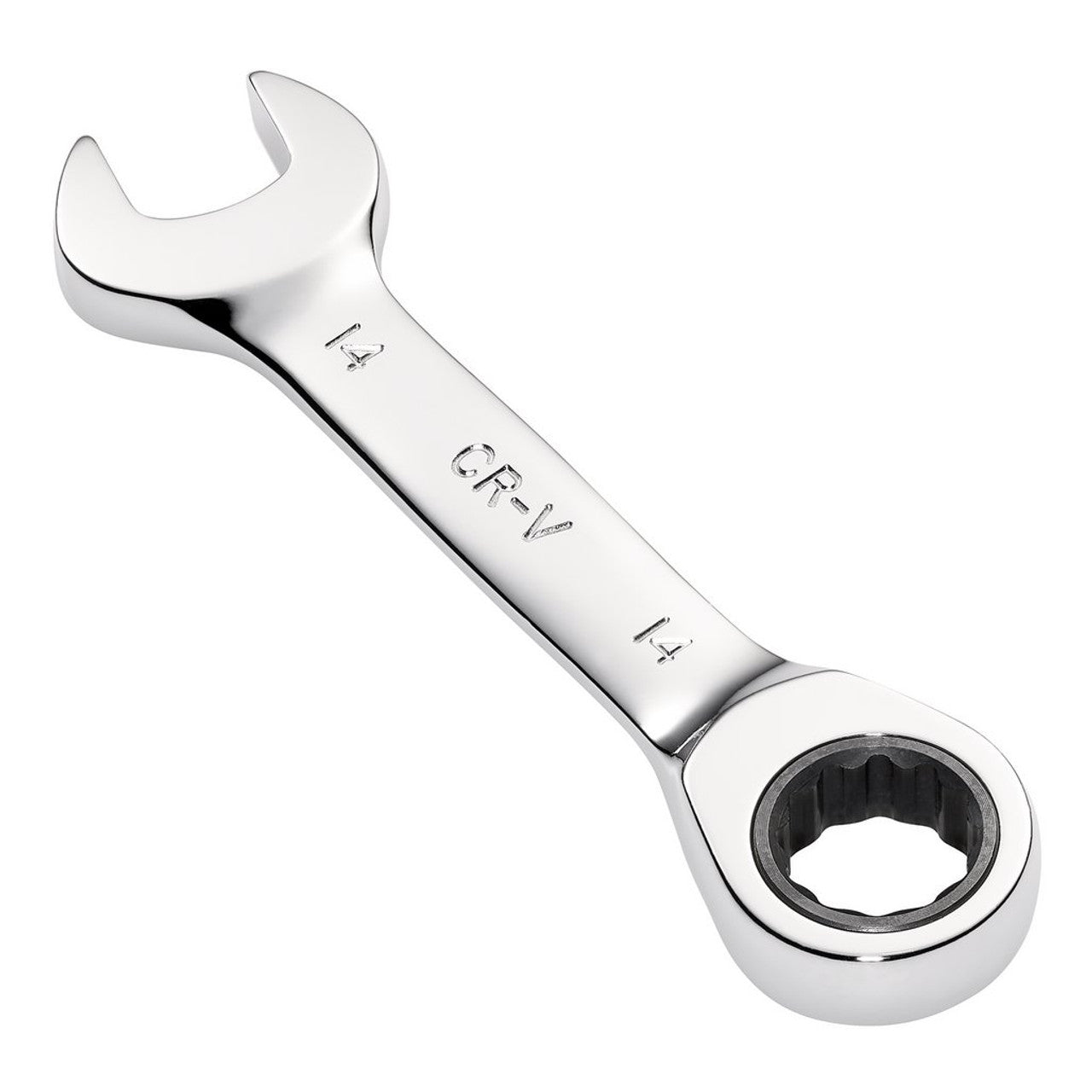 Draper HI-TORQ Metric Stubby Ratchet Combination Spanner 14mm Chrome Vanadium