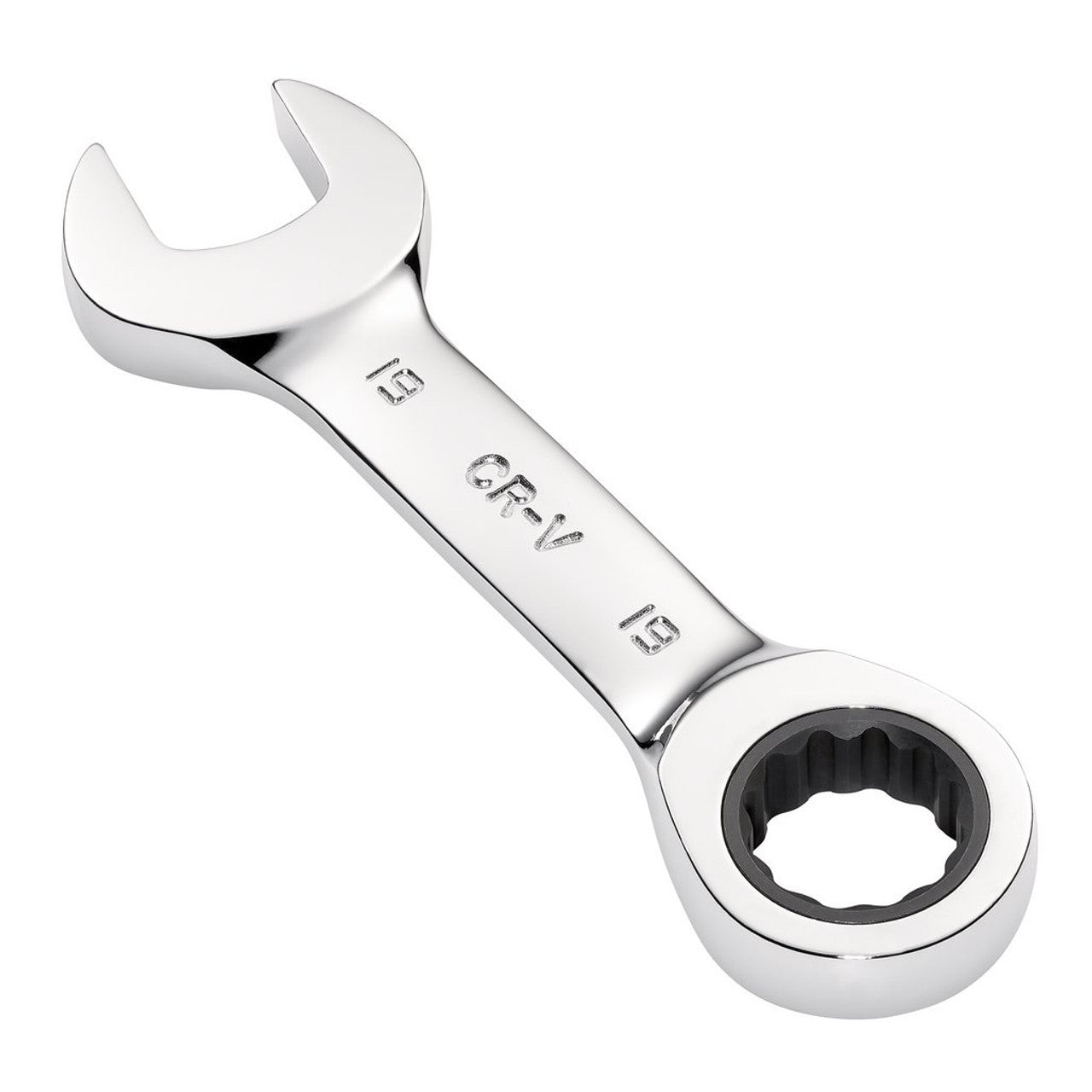 Draper HI-TORQ Metric Stubby Ratchet Combination Spanner 19mm Chrome Vanadium