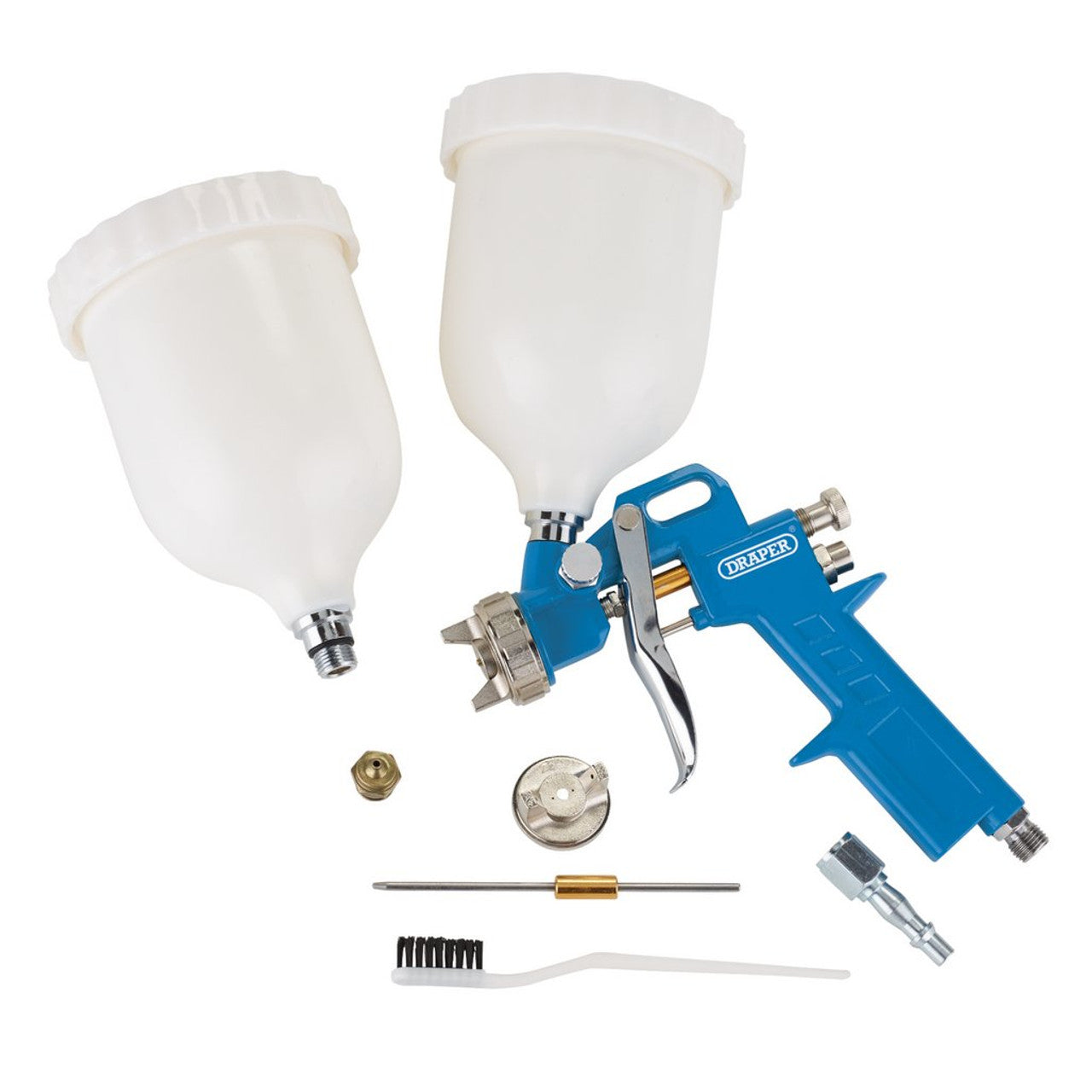 Draper Tools Gravity Air Spray Gun 500ml 1.5mm Nozzle Adjustable Pattern