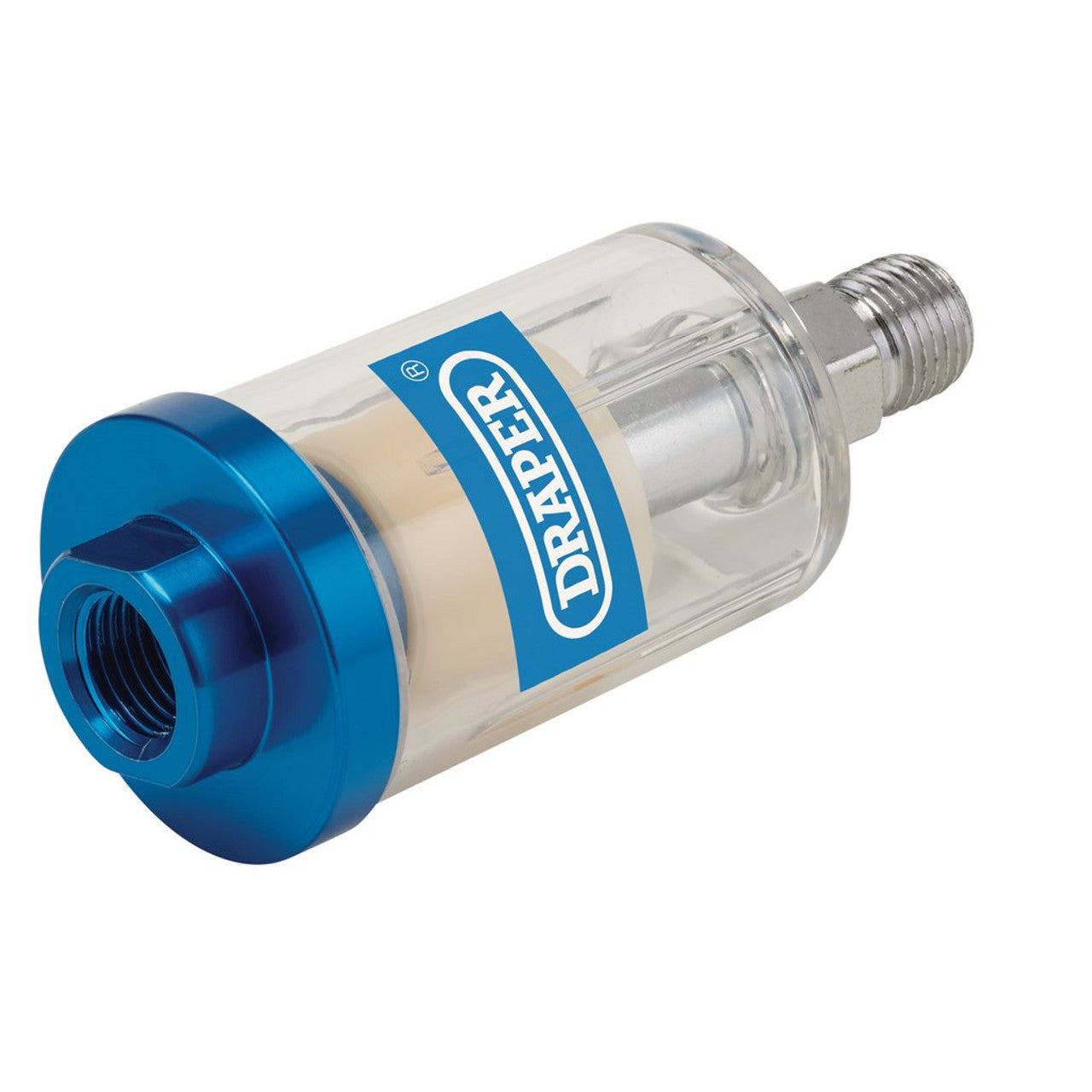 Draper Tools Inline Water Trap and Filter for Spray Guns 1/4" BSP Thread