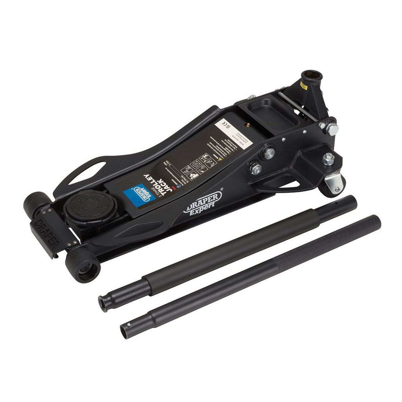 Draper Tools 3 Tonne Low Profile Fast Lift Garage Trolley Jack 78-510mm