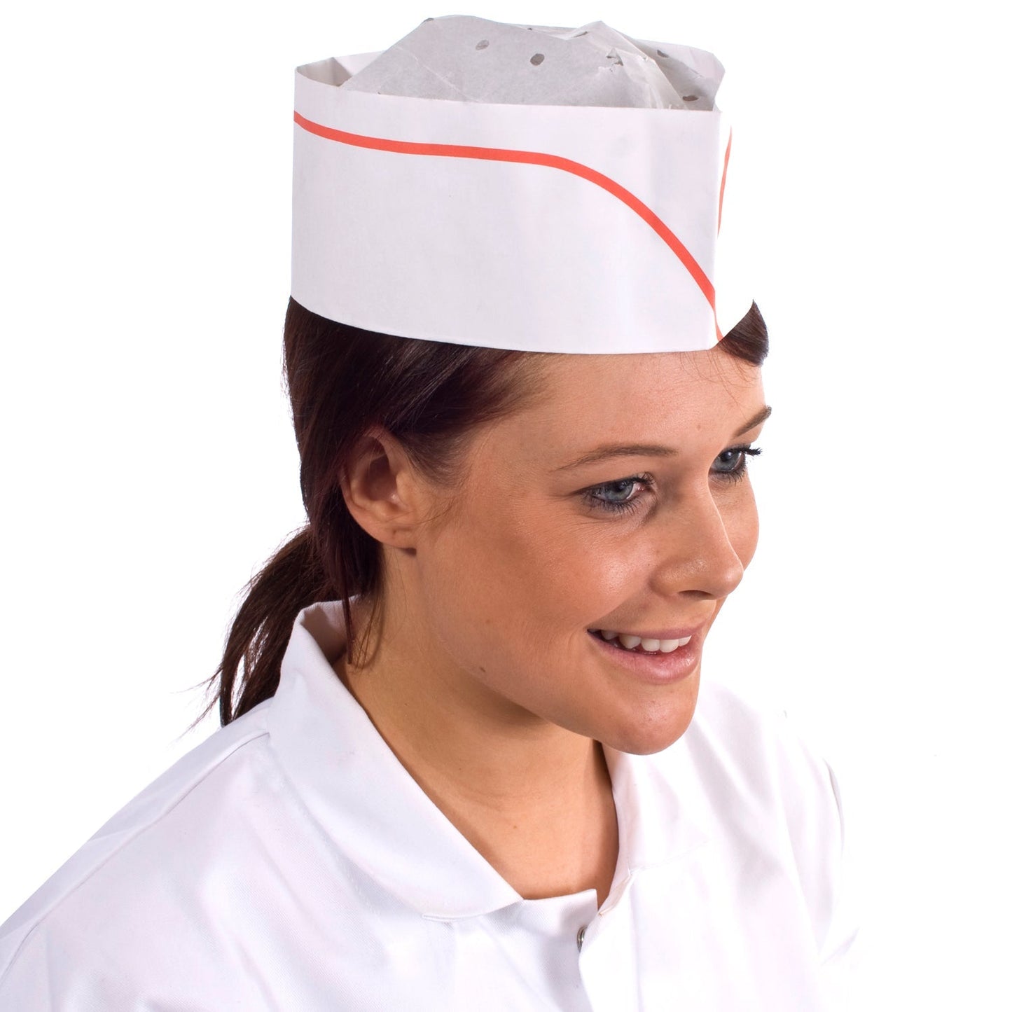 Supertouch Adjustable Paper Forage Hats 100 Pack Hygiene Retail Striped Colors