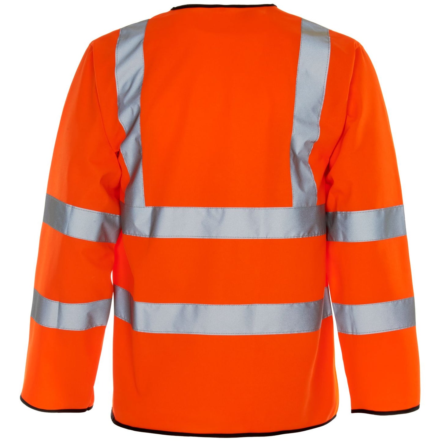 Supertouch Hi Vis Orange Long Sleeve Vest Velcro Class 3 Safety Wear
