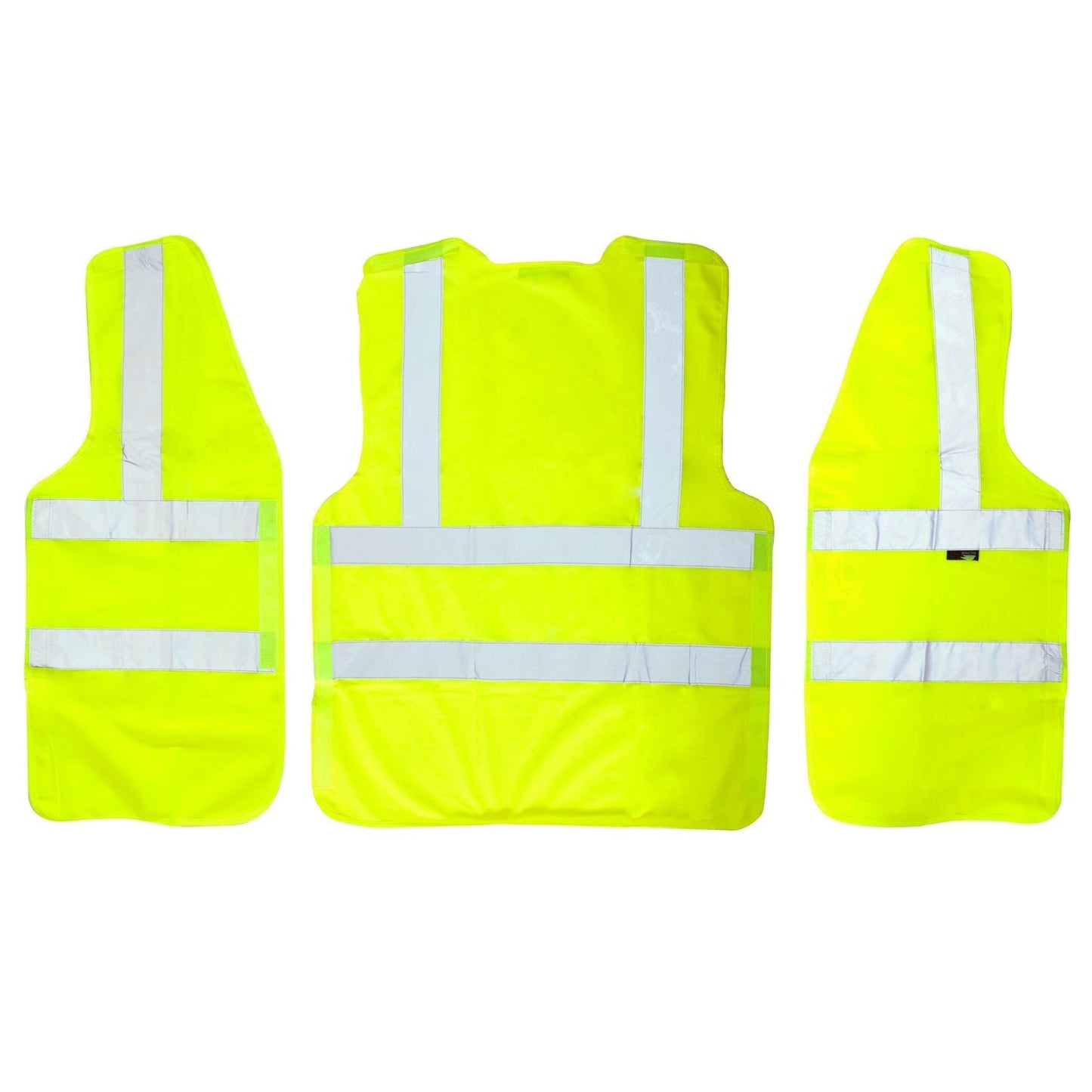 Supertouch Hi Vis Yellow Pull Apart Vest with ID Pocket and Velcro Fastening