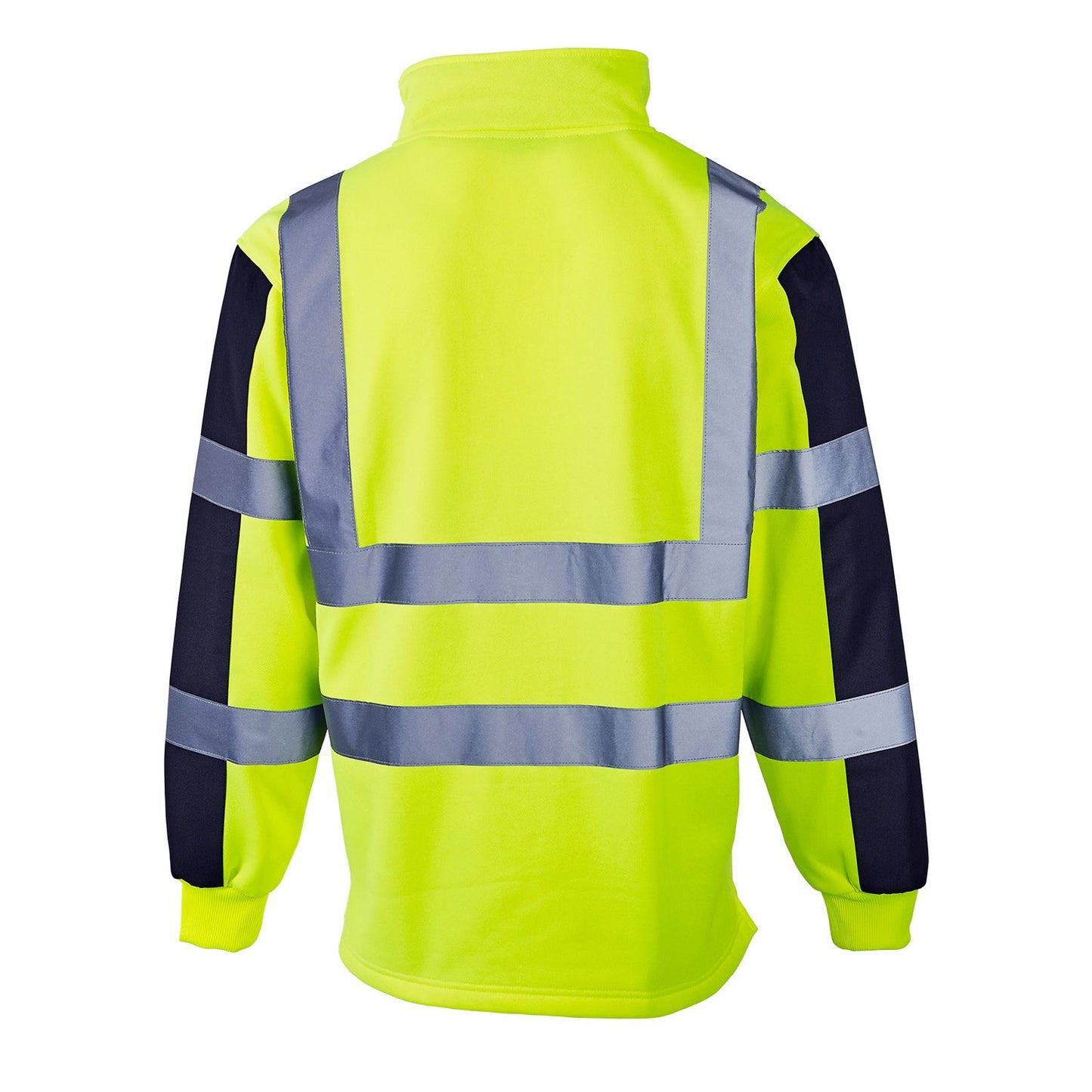 Supertouch Hi Vis 2 Tone Yellow Rugby Shirt Class 2 Reflective Safety Wear