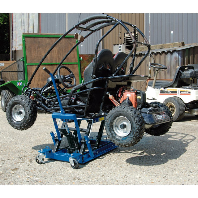 Draper Tools Hydraulic Motorcycle ATV Lift 680kg with Safety Lock & Mats