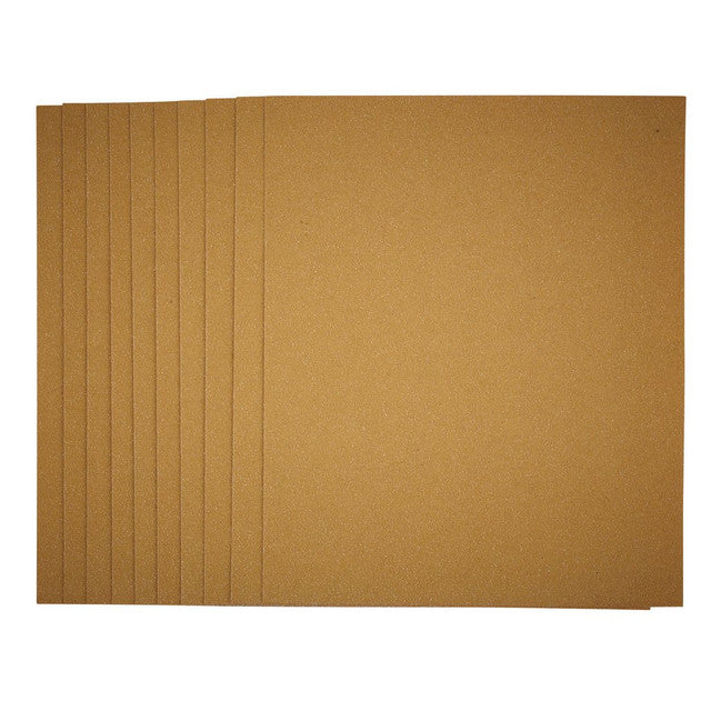 Draper Tools 60 Grit Sanding Sheets 230x280mm Pack of 10 for Wood Metal Plastic