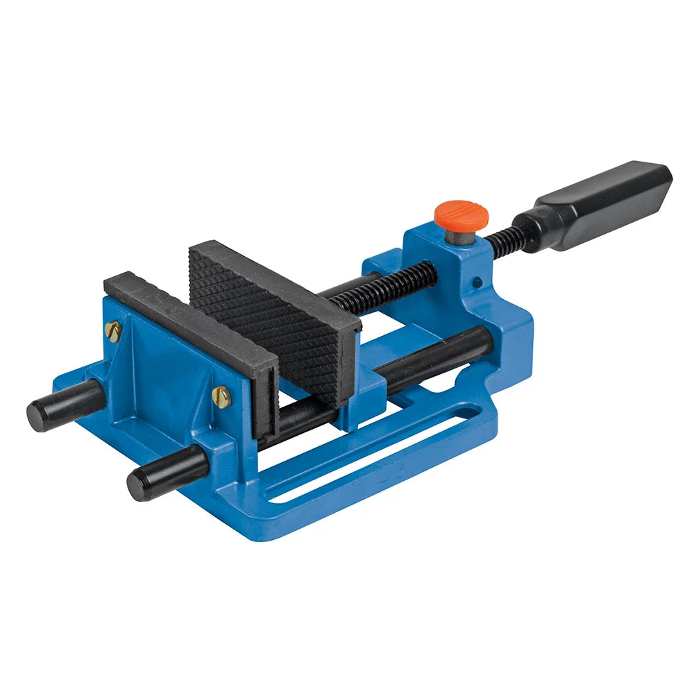 Silverline Quick Release Drill Vice 100mm Jaw Opening Cast Aluminium Tough Jaws
