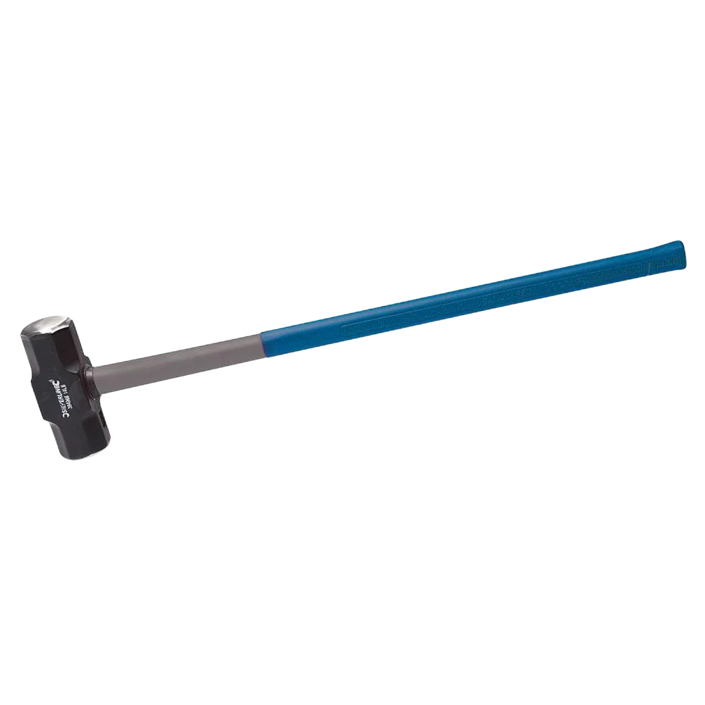 Silverline 14lb Fibreglass Sledge Hammer Forged Steel Head Shock-Absorbing