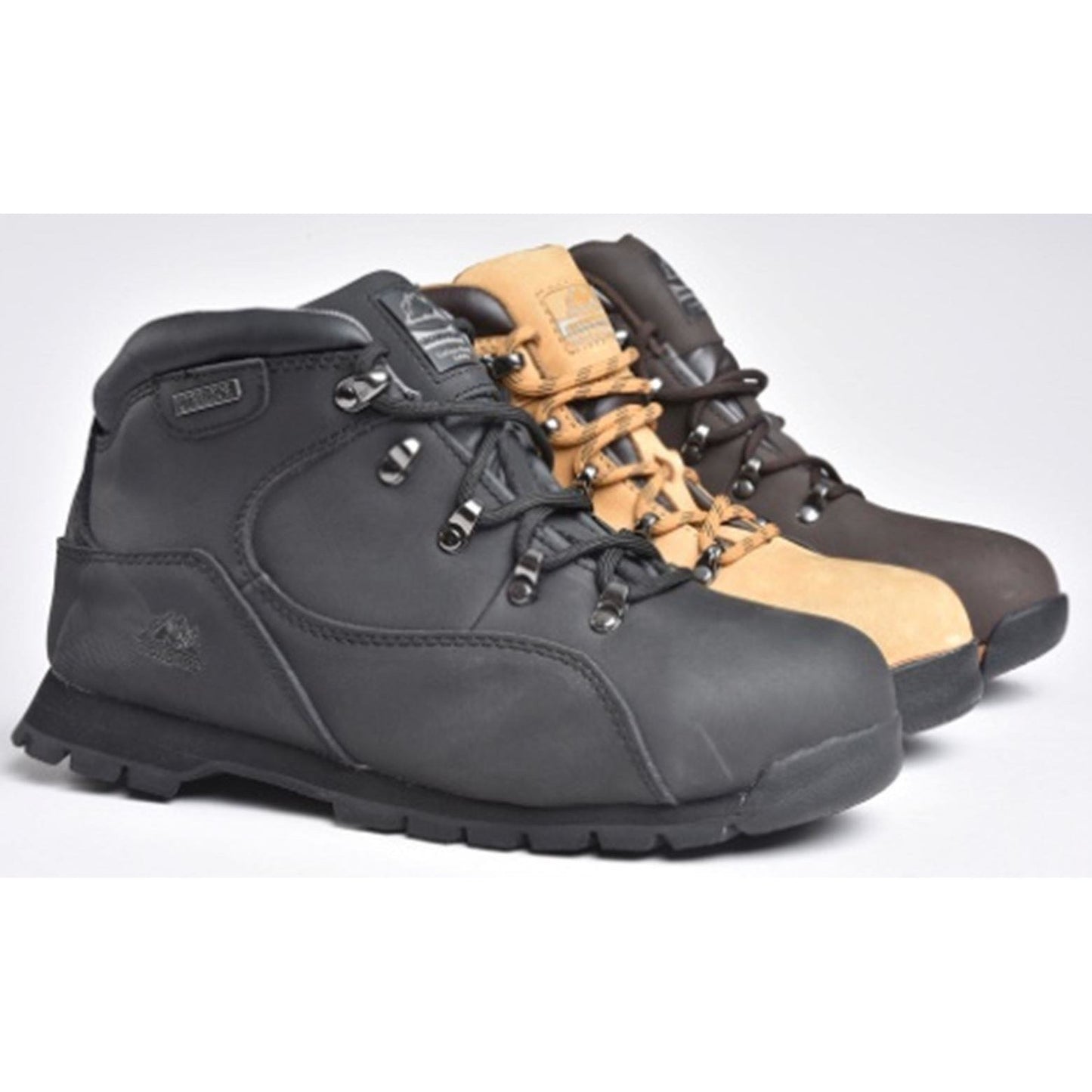 Groundwork Men's Steel Toe Cap Safety Boots Anti-Slip Oil Resistant Lace Up