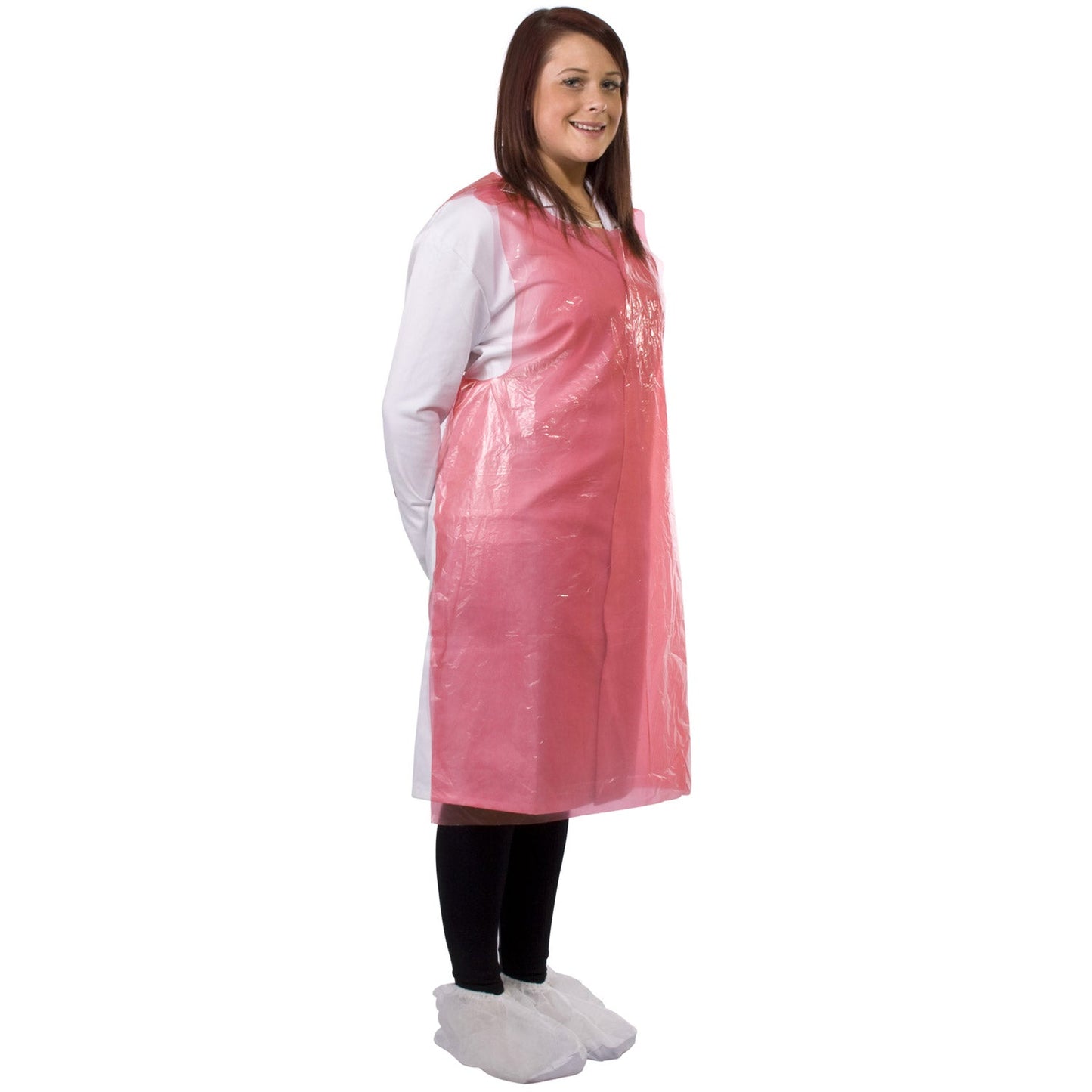 Supertouch 30 Micron PE Aprons Flat Packed Colour-Coded 69cm Wide 100 Pack