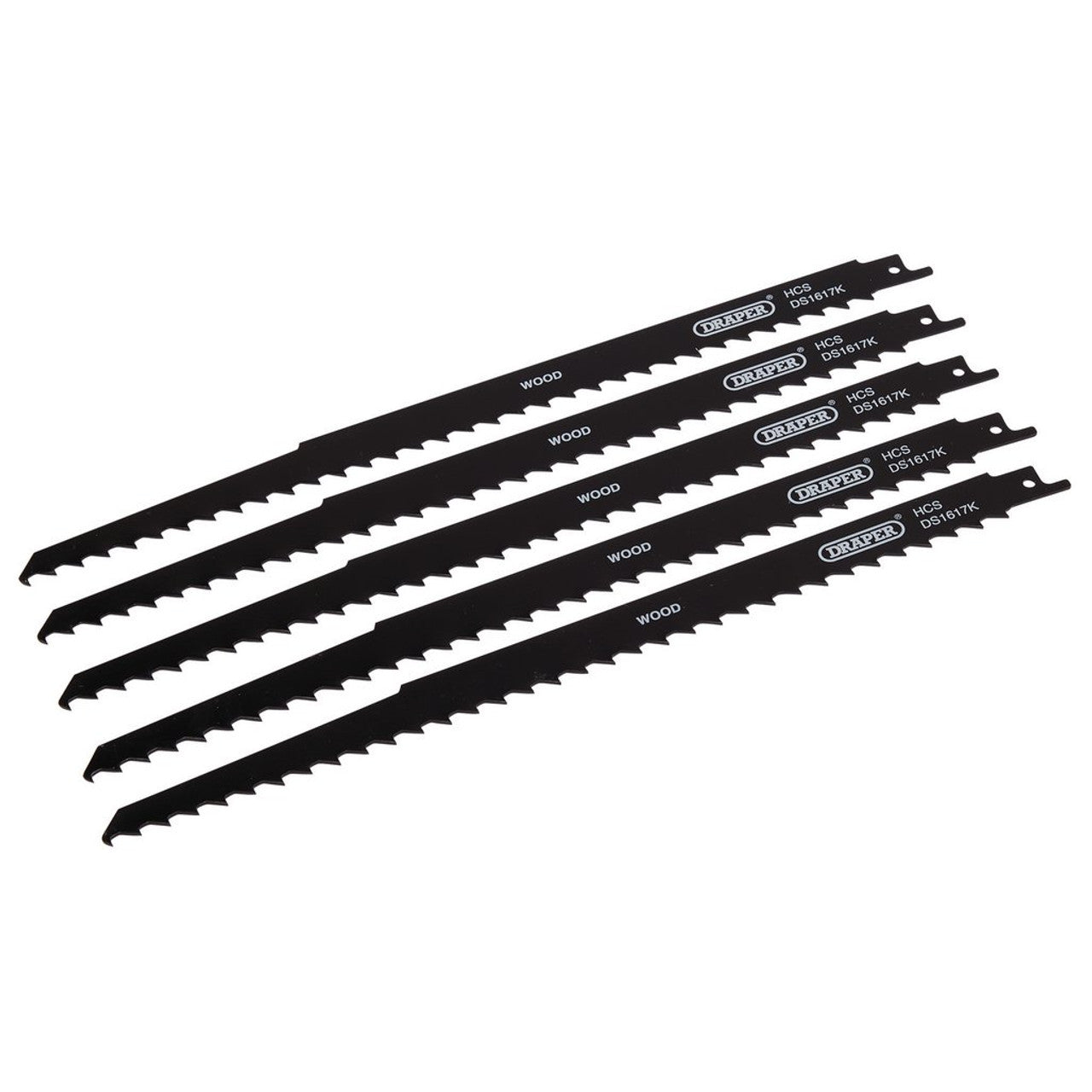 Draper Tools 300mm Reciprocating Saw Blades for Pruning & Wood Cutting, 5 Pack