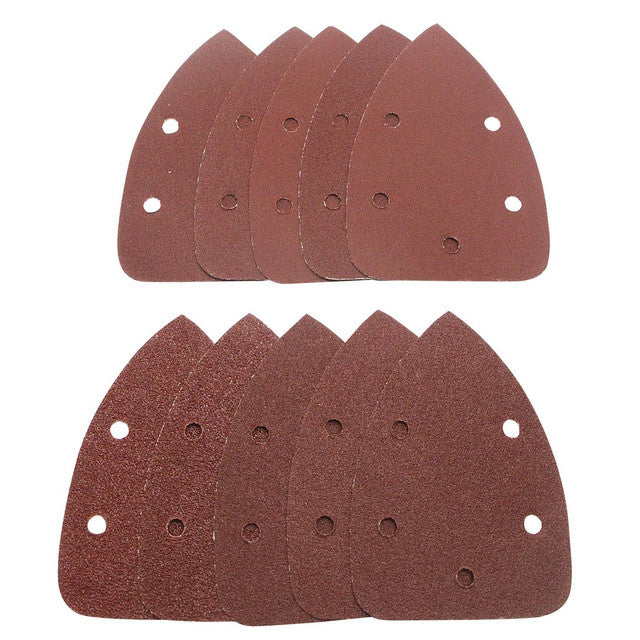 Draper Tools 140mm Detail Sanding Sheets Pack of 10 Assorted Grit Hook & Loop