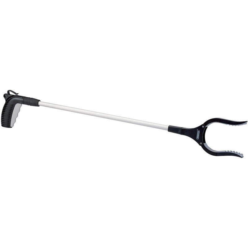 Draper Litter Picker Tool 820mm Lightweight Aluminium Rubber Jaws Adjustable