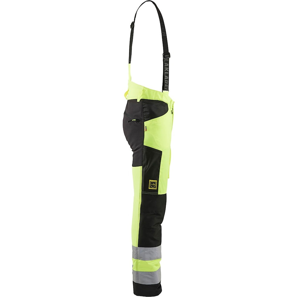Blaklader High Vis Chainsaw Trousers 1920 Reinforced Knees Multiple Pockets