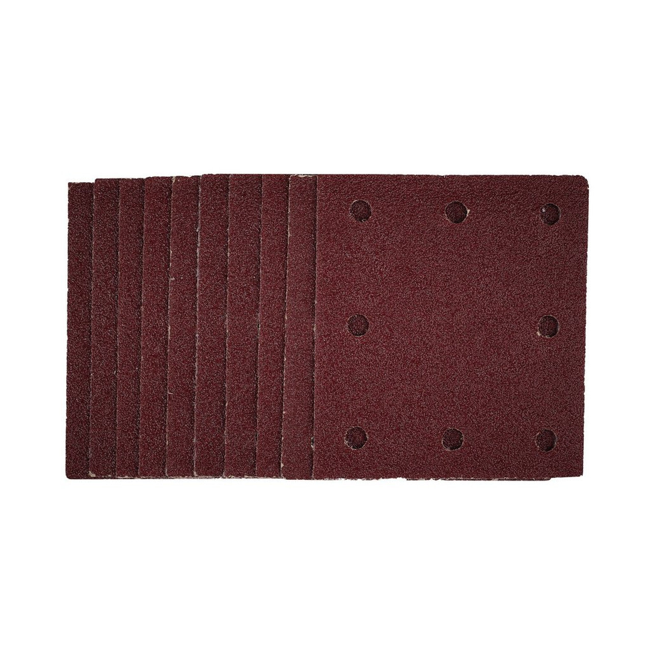 Draper Tools 1/4 Sanding Sheets 40 Grit Hook and Loop 115x105mm Pack of 10