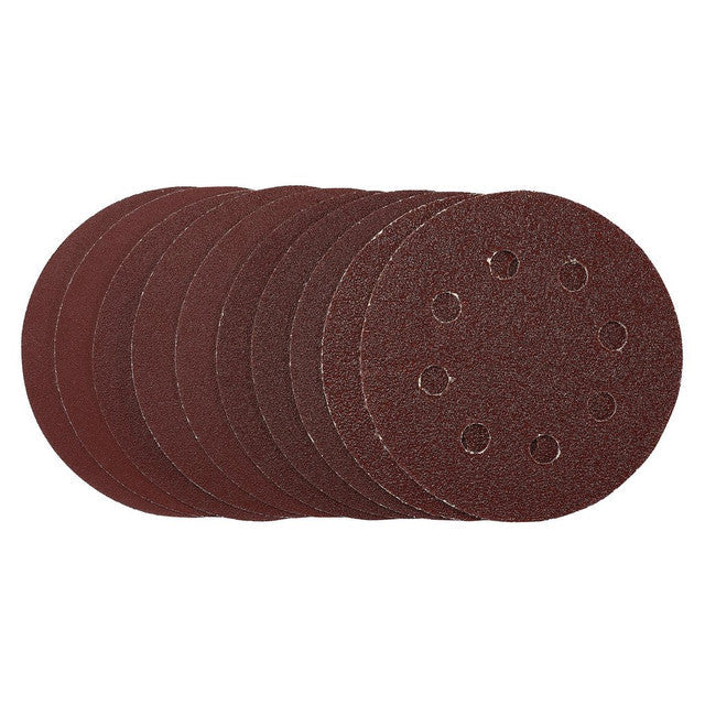 Draper Tools 115mm Sanding Discs Pack of 10 Assorted Grit Hook & Loop