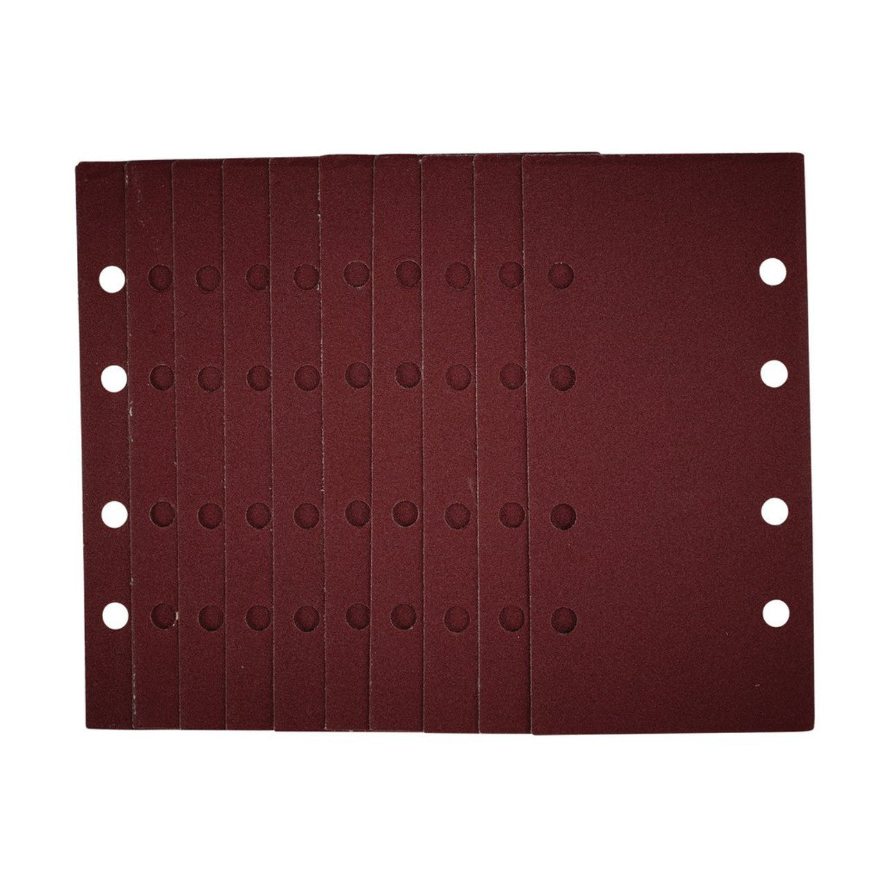 Draper Tools 1/3 Sanding Sheets 120 Grit Hook & Loop 93x190mm Pack of 10