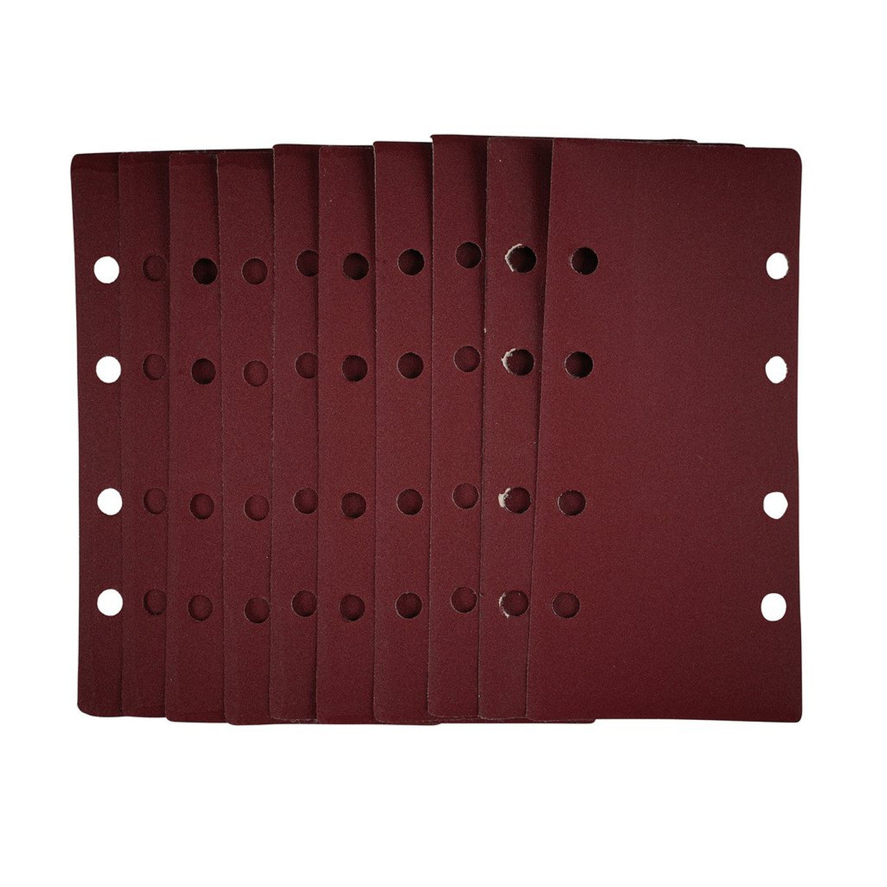 Draper Tools 1/3 Sanding Sheets 240 Grit Hook & Loop 93x190mm Pack of 10